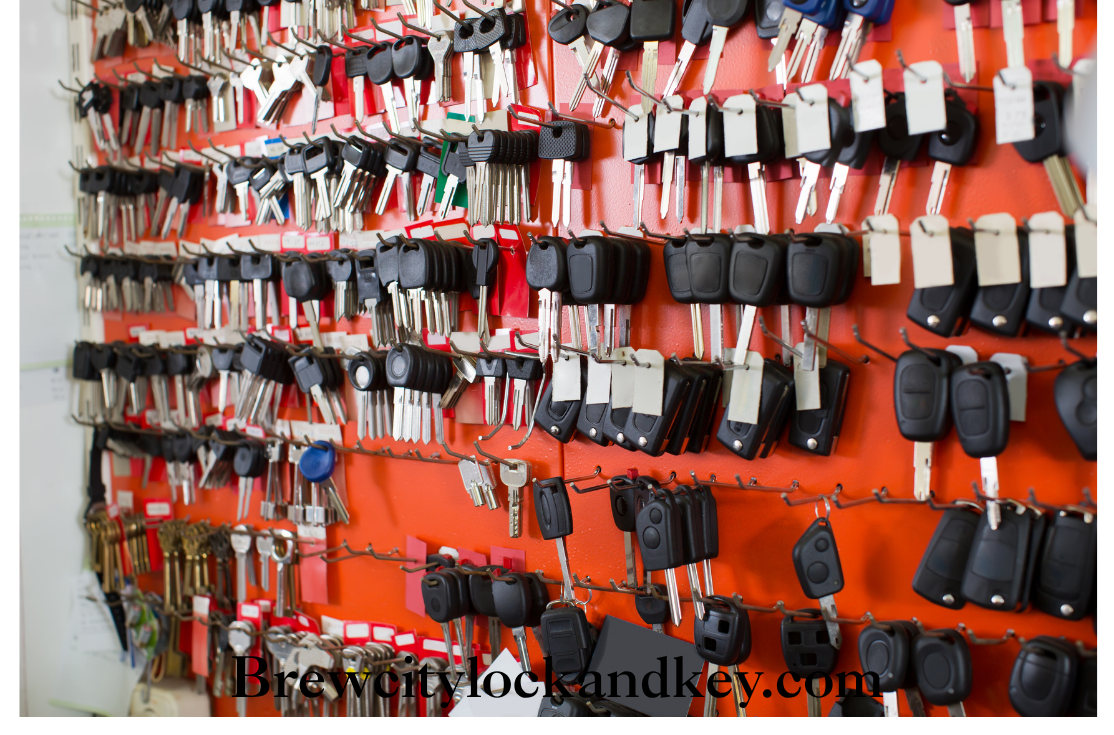 Replacement key fobs, remotes and transponder key blanks stocked in the service van